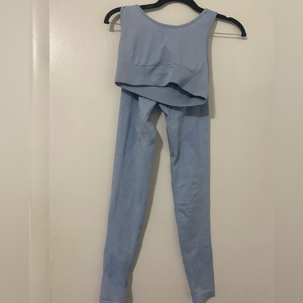 Women's Blue Workout Set